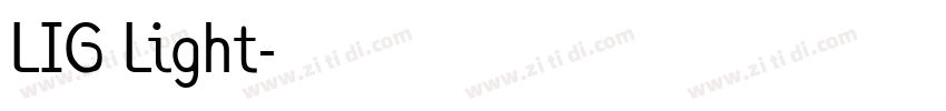 LIG Light字体转换